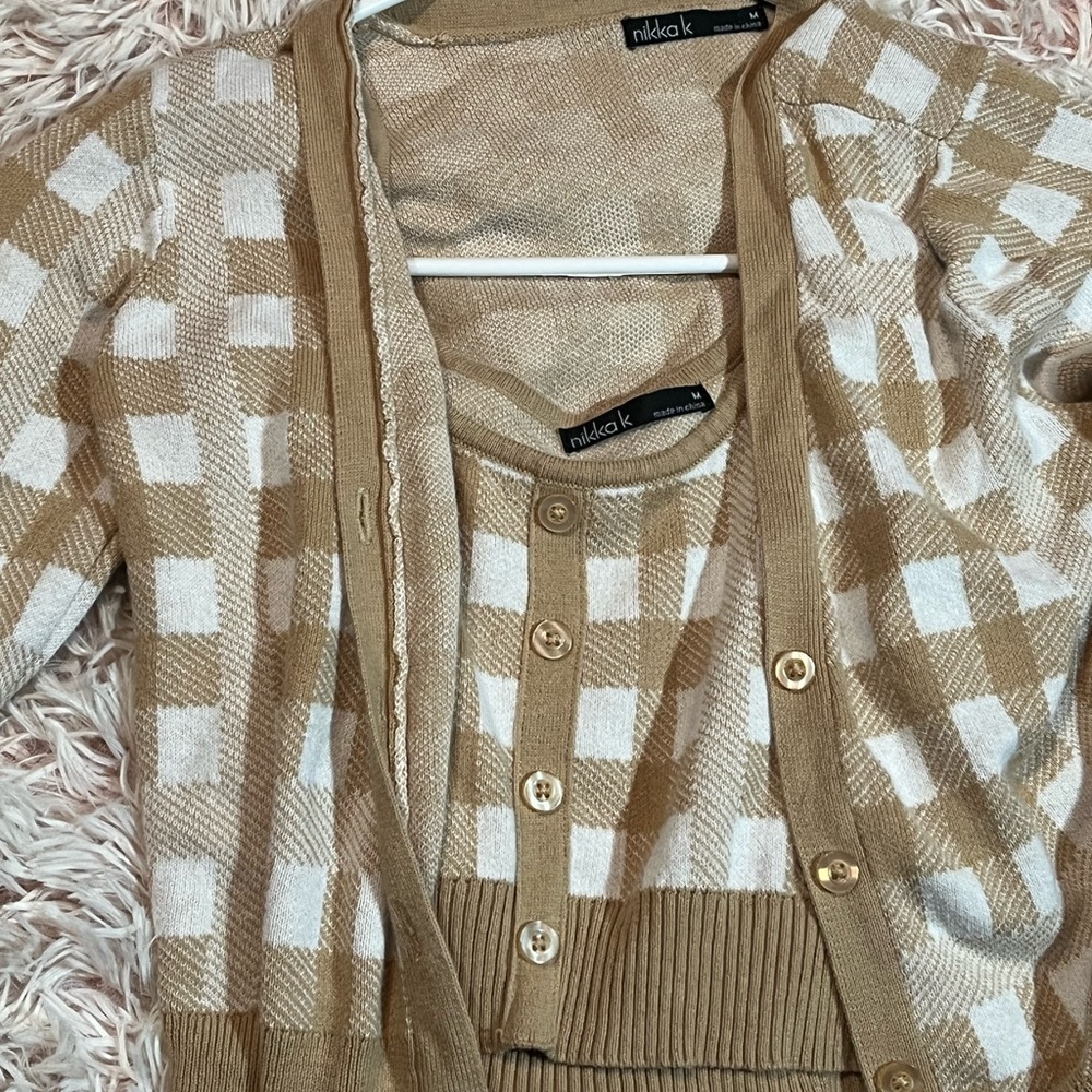 2 piece shirt and sweater